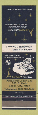 Matchbook Cover - Astro Motel Cedar City UT