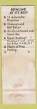 Matchbook Cover - Arvada Lanes Bowling Colorado WEAR Full Length