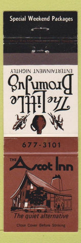 Matchbook Cover - Ascot Inn Little Brown Jug