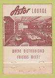 Matchbook Cover - Astor Restaurant Montreal QC WEAR 40 Strike