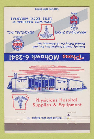 Matchbook Cover - Arkansas X-Ray Surgical Little Rock AR 40 Strike