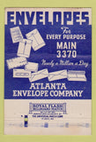 Matchbook Cover - Atlanta Envelope GA 40 Strike