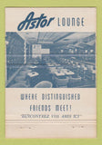 Matchbook Cover - Astor Restaurant Montreal QC 40 Strike