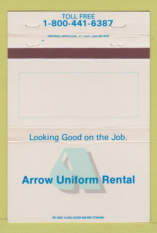 Matchbook Cover - Arrow Uniform Rental  40 Strike