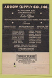 Matchbook Cover - Arrow Supply Fort Worth TX Oil Field 40 Strike