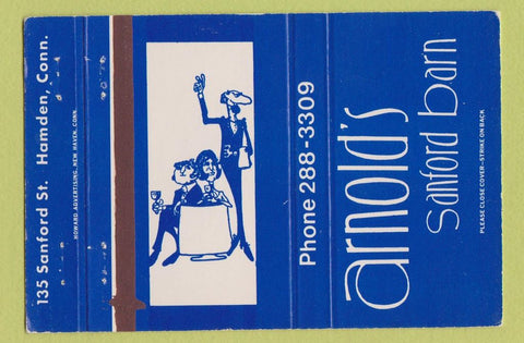 Matchbook Cover - Arnold's Sanford Barn Hamden CT 40 Strike