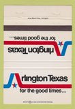 Matchbook Cover - Arlington TX Tourism Six Flags WEAR 40 Strike
