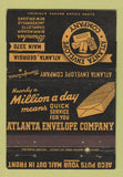 Matchbook Cover - Atlanta GA Envelope Company 40 Strike