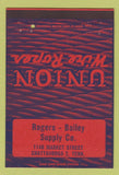Matchbook Cover - Union Wire Rope Rogers Bailey Chattanooga TN 40 Strike