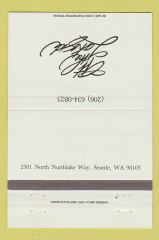 Matchbook Cover - At the Lakeside Seattle WA 40 Strike