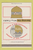 Matchbook Cover - Army and Air Force Exchange San Francisco CA 40 Strike