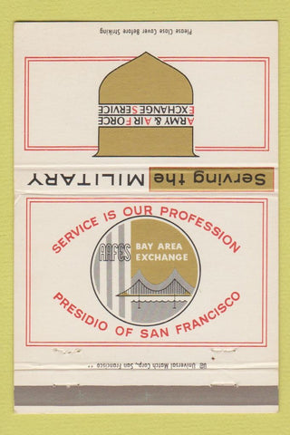 Matchbook Cover - Army and Air Force Exchange San Francisco CA 40 Strike