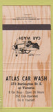 Matchbook Cover - Atlas Car Wash Canada 30 Strike