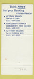 Matchbook Cover - 1st National bAnk Alamogordo NM 30 Strike