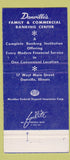 Matchbook Cover - 1st National Bank Danville IL 30 Strike