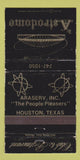 Matchbook Cover - Astrodome Club Restaurant Houston TX WEAR 30 Strike