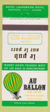 Matchbook Cover - Au Ballon Bar Salon Montreal QC 30 Strike