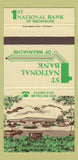 Matchbook Cover - 1st National Bank Waxahachie TX 30 Strike