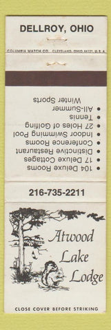 Matchbook Cover - Atwood Lake Lodge Dellroy OH WEAR