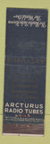Matchbook Cover - Arcturus Raido Tubes Lion Canada 1929 WEAR