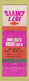 Matchbook Cover - 1977 Chevrolet Oldsmobile Genora IL WORN