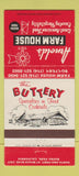 Matchbook Cover - Arnold's Farm House Buena Park CA 30 Strike