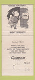 Matchbook Cover - 1st National Bank and Trust Beaver Dam WI 30 Strike