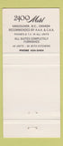 Matchbook Cover - 2400 Motel Vancouver BC 30 Strike