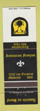 Matchbook Cover - Assiette au Boeuf Montreal QC
