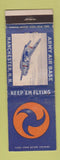 Matchbook Cover - Army Air Base Manchester NH WWII WORN