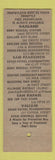 Matchbook Cover - Army and Navy Club Washington DC
