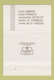 Matchbook Cover - Armurerie Du 50naire Bruxelles Belgium Brussels 40 Strike