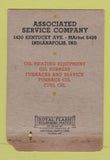 Matchbook Cover - Associated oil gas G&J Tires Indianapolis IN WORN 40 Strike