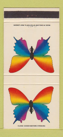 Matchbook Cover - Assoc. Weavers Bradford Yorkshire England Butterfly 30 Strike