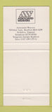 Matchbook Cover - Assoc. Weavers Bradford Yorkshire England Butterfly 30 Strike