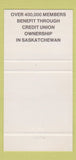Matchbook Cover - Asquith Credit Union SK 30 Strike