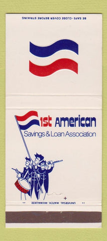 Matchbook Cover - 1st American Savings and Loan Wauwatosa WI 30 Strike