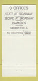 Matchbook Cover - 1st National Bank Salem OH Damascus 30 Strike