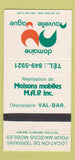Matchbook Cover - Domaine Nouvelle Vague QC 30 Strike
