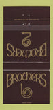 Matchbook Cover - Brothers Edmonton AB 30 Strike