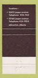 Matchbook Cover - Brothers Edmonton AB 30 Strike