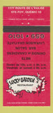 Matchbook Cover - Lucky Garden Restaurant Ste Foy QC 30 Strike