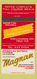 Matchbook Cover - Magnan Steak House Tavern QC 30 Strike
