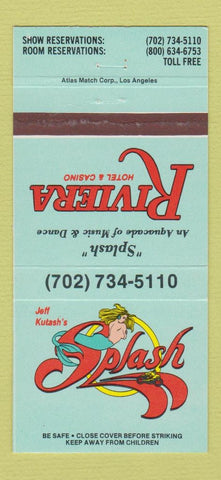Matchbook Cover Riviera Hotel Casino Las Vegas NV Mermaid girlie WEAR 30 Strike