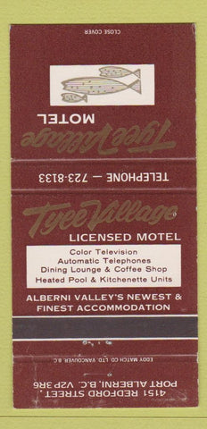 Matchbook Cover - Tyee Village Motel Port Alberni BC WEAR 30 Strike