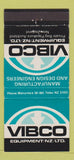 Matchbook Cover - Vibco Equipment Auckland New Zealand 30 Strike