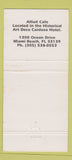 Matchbook Cover - South Beach Cafe Miami Beach FL 30 Strike