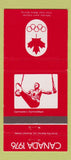 Matchbook Cover - 1976 Olympics Canada Gymnastics RED 30 Strike