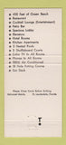 Matchbook Cover - Mark 2100 Motor Hotel Fort Lauderdale FL 30 Strike