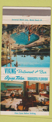 Matchbook Cover - Viking Restaurant Bar Sarasota FL WEAR 30 Strike
